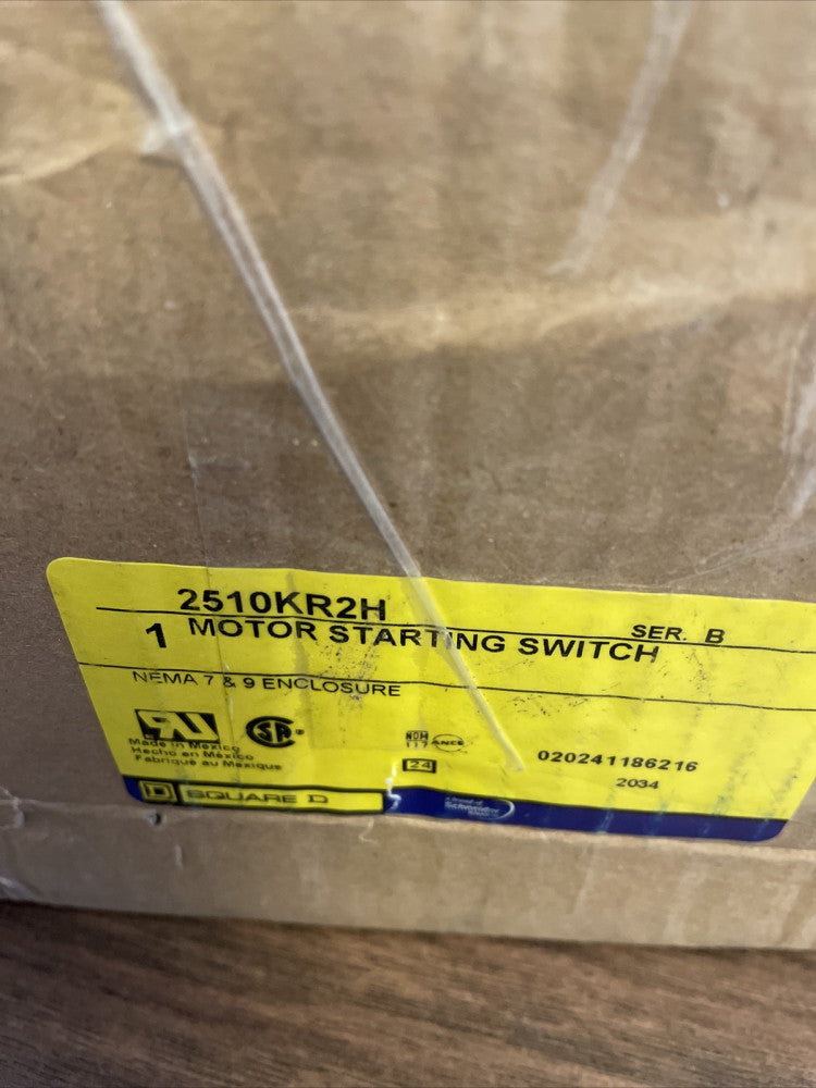 NEW 2510KR1, MANUAL MOTOR SWITCH, NEMA 3R/7 &9, 30 AMP, 2 POLE