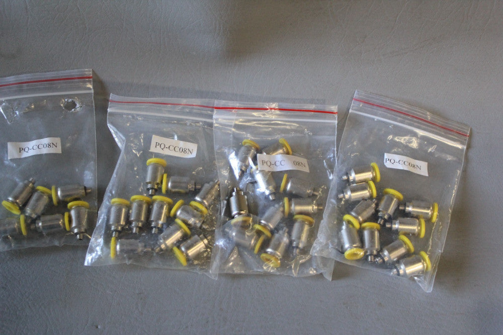 NEW LOT OF 36 CLIPPARD PUSH QUICK FITTINGS PQ-CC08N