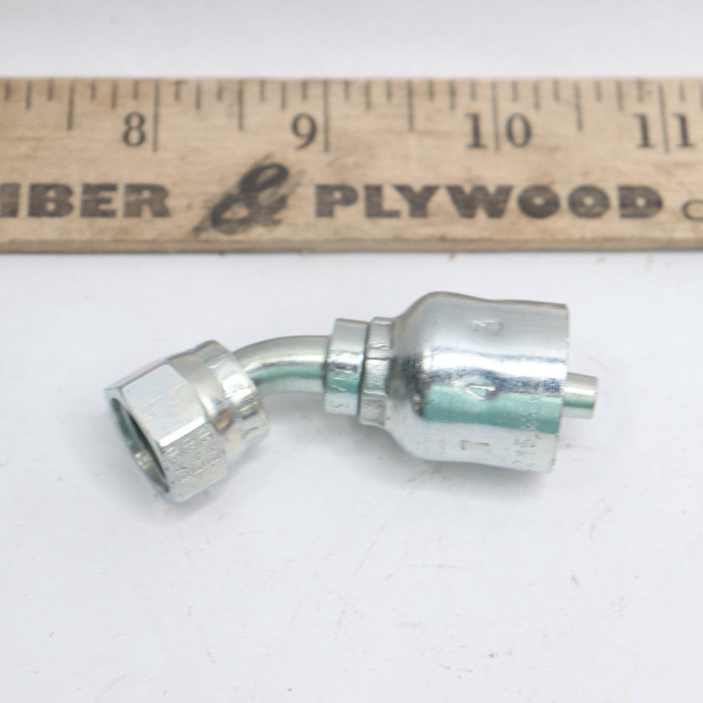 Parkrimp Permanent Female Seal-Lok Swivel 45-Deg Elbow P1J743-4-4