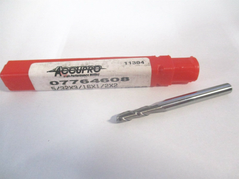 (12181278) 5/32" x 1/2" x 3/16" x 2" OAL Solid Carbide 2 Flute Square End Mill