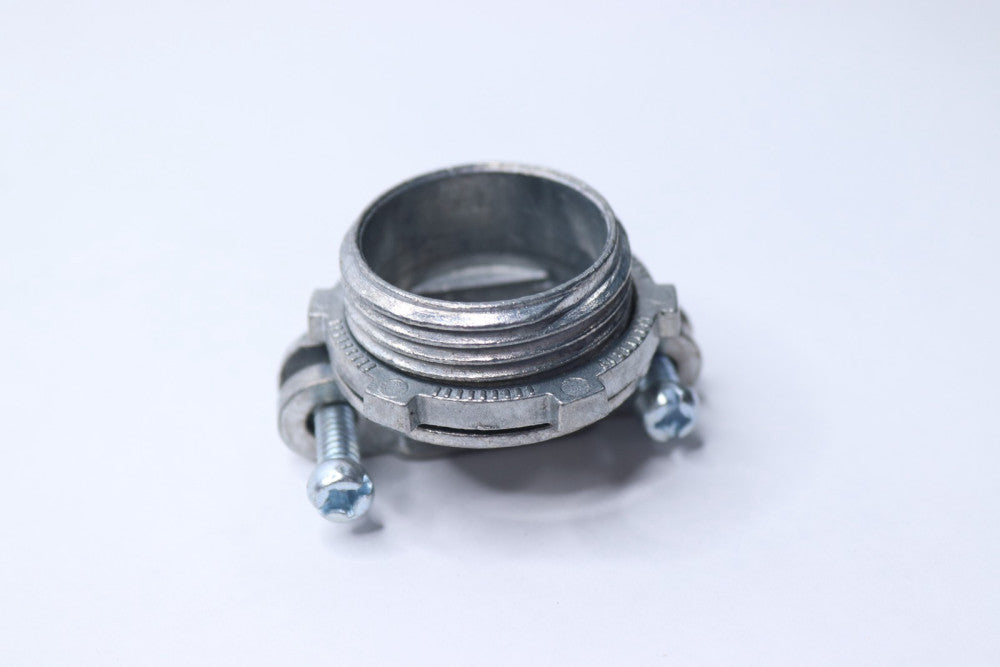Threaded Connector Clamp Style Die Cast Zinc Metal 1" x 1-1/8" OAL