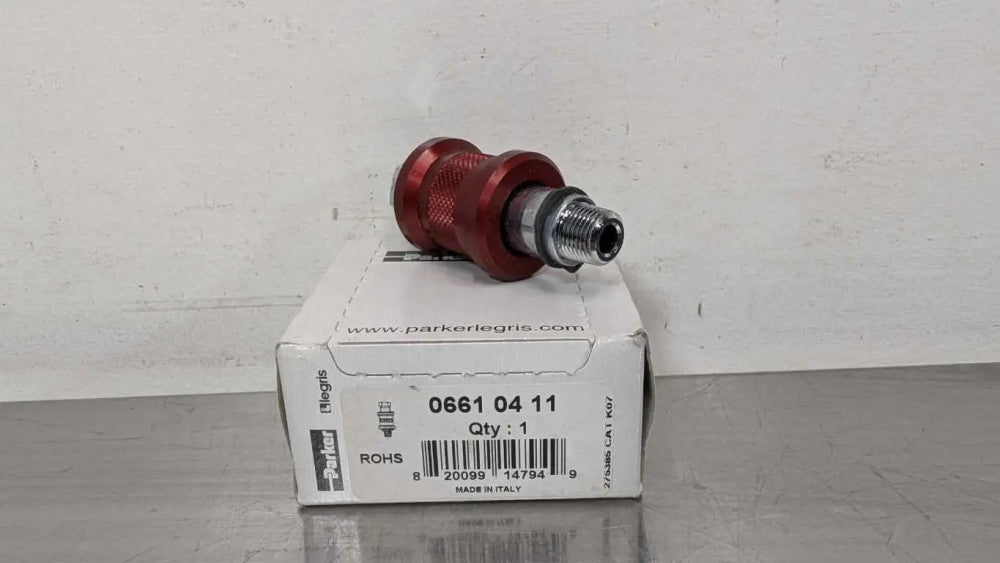 Parker 06610411 Pneumatic Slide Valve 0661-04-11 1/8" ID 3/8" OD Legris