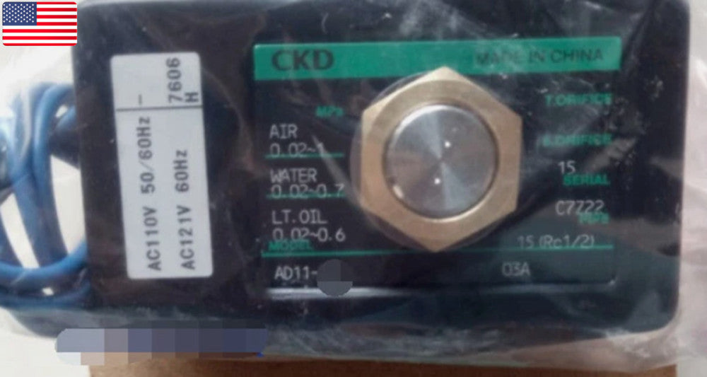 One Brand New CKD AD11-15A-03A Solenoid Valve 110V - US Stock