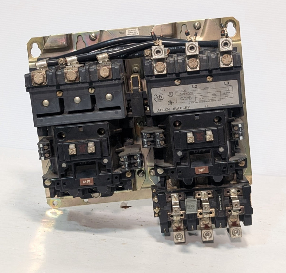 Allen-Bradley 505-DOD starter assy, NEMA 3, 90A, 115-120V coil with 40185-801-01
