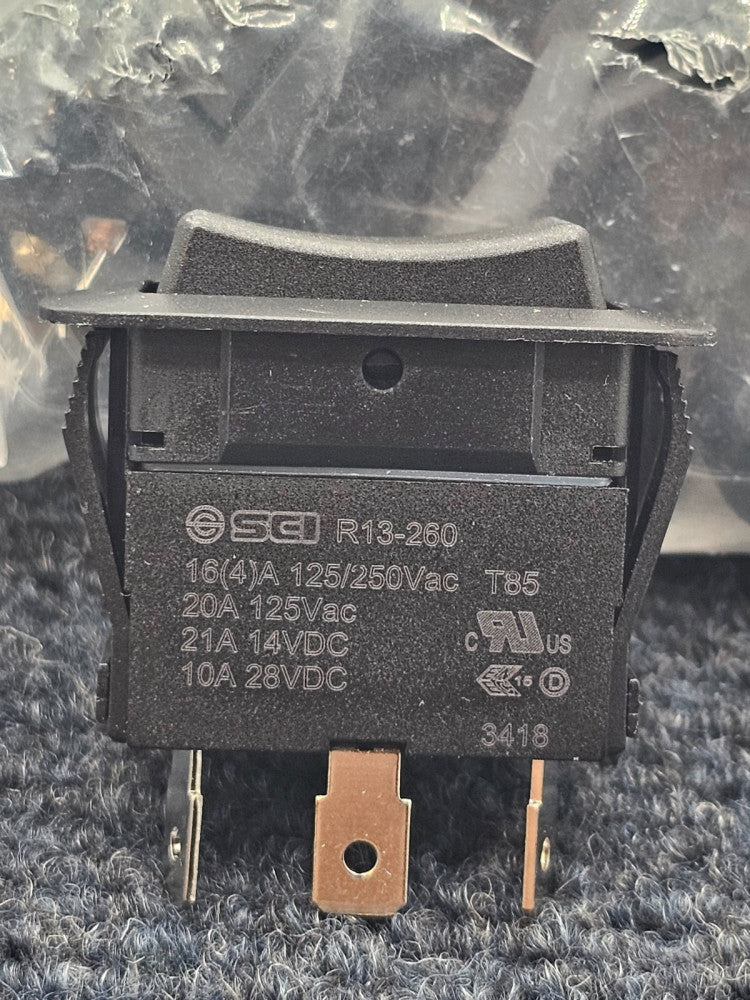 (10 PIECES) Switch Components SRB1-1G-DC-1-NN Rocker Switch