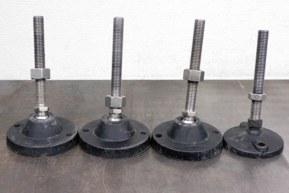 Machine Feet Stainless Steel Leveler VG-513 4.84" Base DIA 7.03 L 4.63 Spindle L