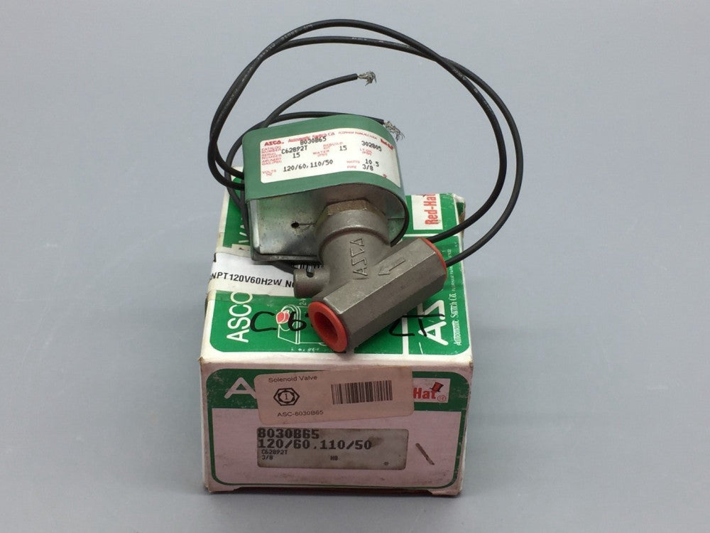 ASCO 8030B65 LOW PRESSURE SOLENOID VALVE 3/8 INCH, 15PSI PN/ 8030B65