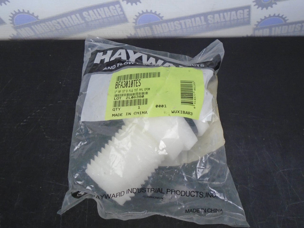 HAYWARD 1" Polypropylene Loose Tank Fitting - 1.88" Hole Size- 16689, BFA3010TES