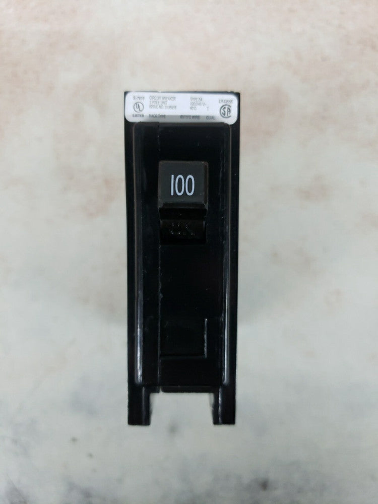 New Eaton BAB1100 1 Pole 100 AMP Bolt On Circuit Breaker W#