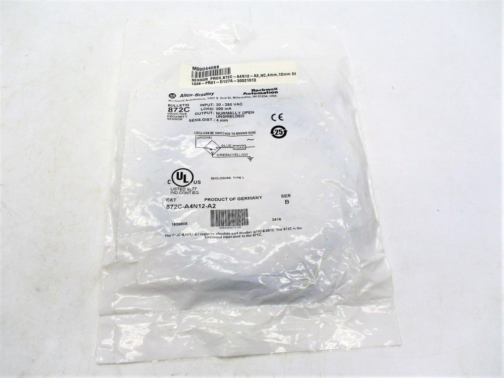 ALLEN BRADLEY 872C-A4N12-A2 SER. B 20-250VAC NSMP