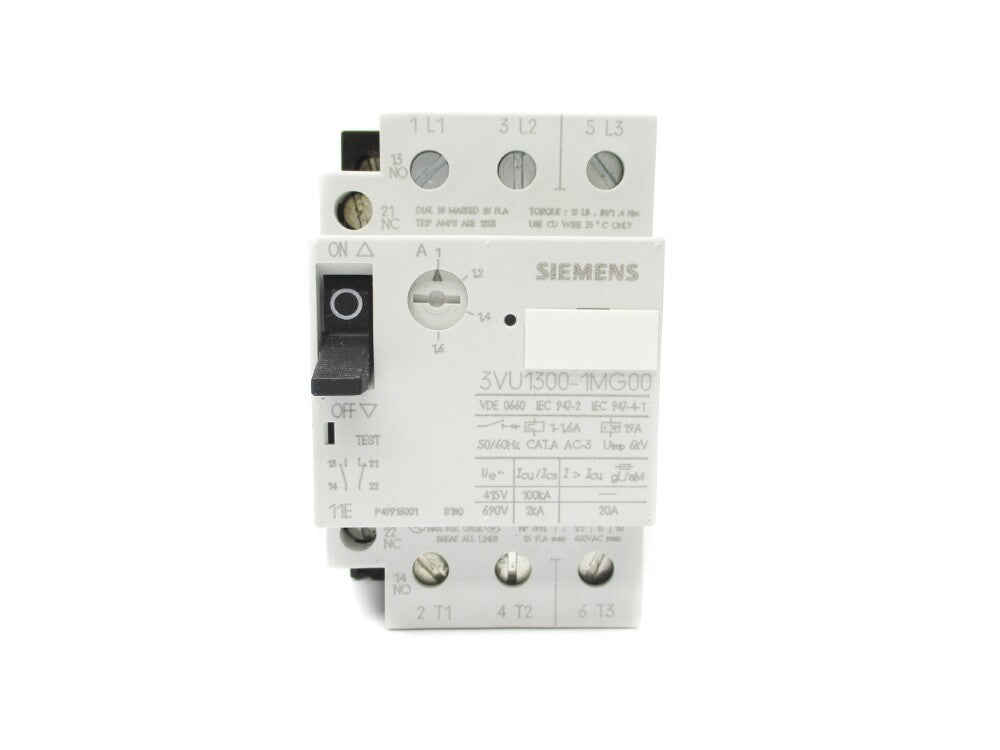 SIEMENS 3VU1300-1MG00 690V 1-1.6A NSNP