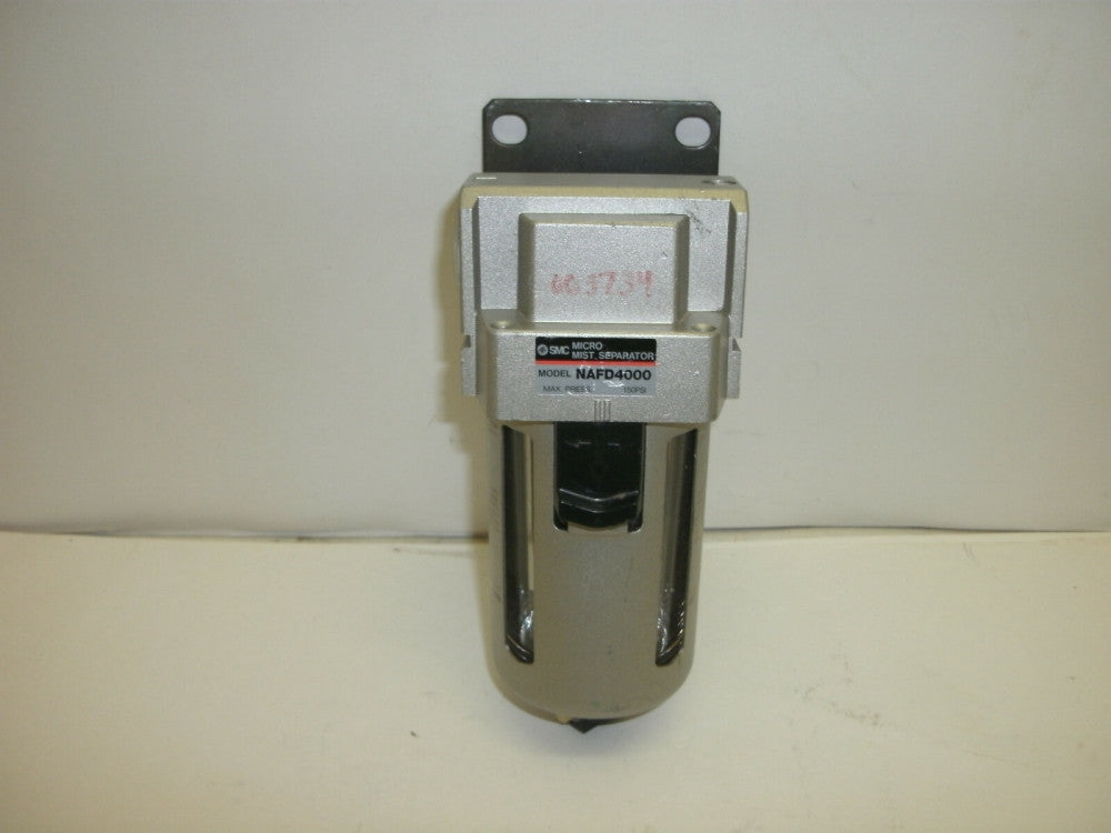 SMC MODEL NAFD4000 MICRO MIST SEPARATOR MAX. PRESS.150PSI 1.0MPa (145PSI)