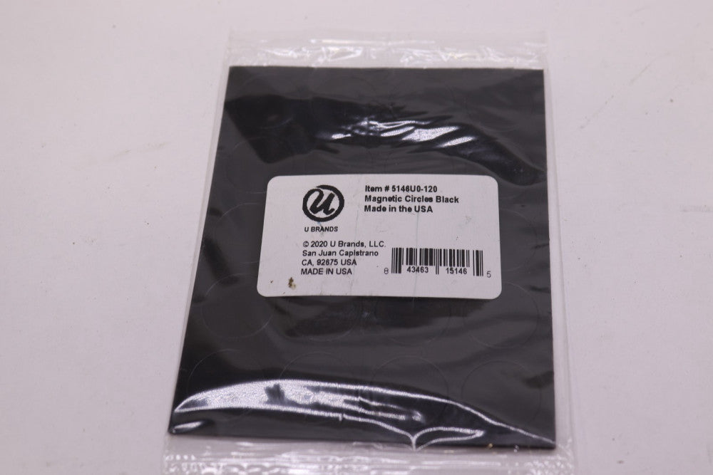 U-Brand Heavy-Duty Board Circle Magnets 0.75" 5146U0-120
