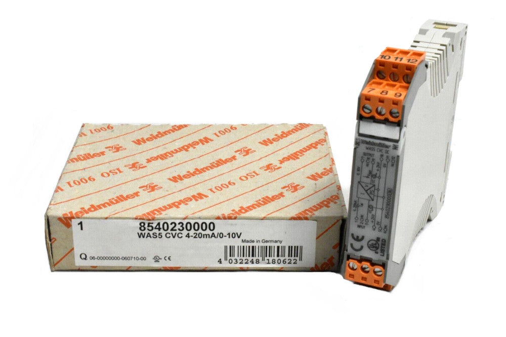 Weidmuller 8540230000 Signal Converter/Insulator WAS5 CVC 4-20MA/0-10V