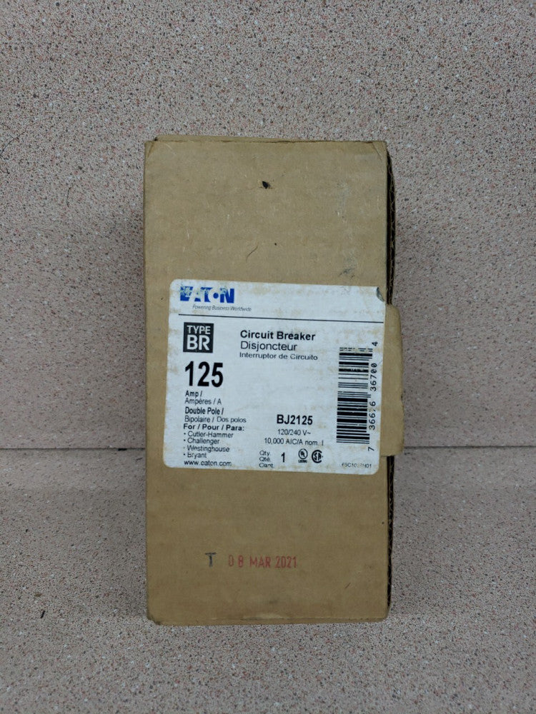 BJ2125 - Eaton Plug-In 240V 125A 2 pole circuit breaker 10kA@240V NEW OLD STOCK