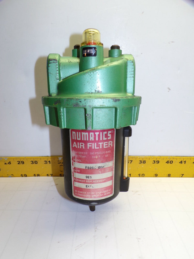 NUMATICS AIR FILTER MAX 300 PSIG 20 BAR 1" NPT F608C-08ADU