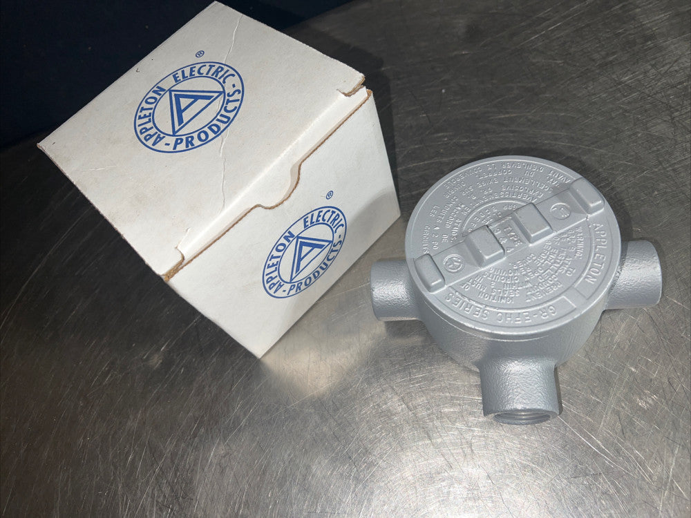 Appleton GR-EFHC TYPE X Electrical Junction Box 1”. Nos Surplus