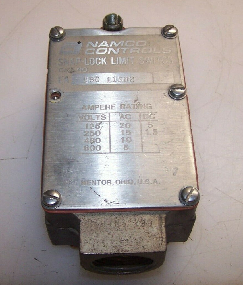 NAMCO SNAP-LOCK STAINLESS STEEL LIMIT SWITCH 180-11302