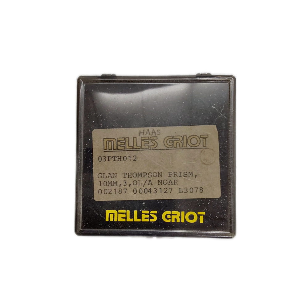 Melles Griot 03PTH012 Glan Thompson Prism 10mm OL/A NOAR