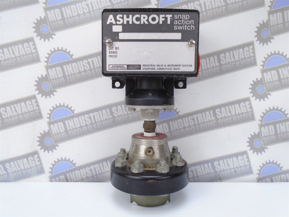 ASHCROFT B420B Snap Action PRESSURE SWITCH 125/250/480 - VAC-125VDC - 15-500 psi