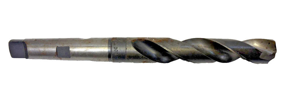 UTD, #4 MORSE TAPER SHANK DRILL BIT, SPIRAL 2 FLUTE, OAL 10-1/4"