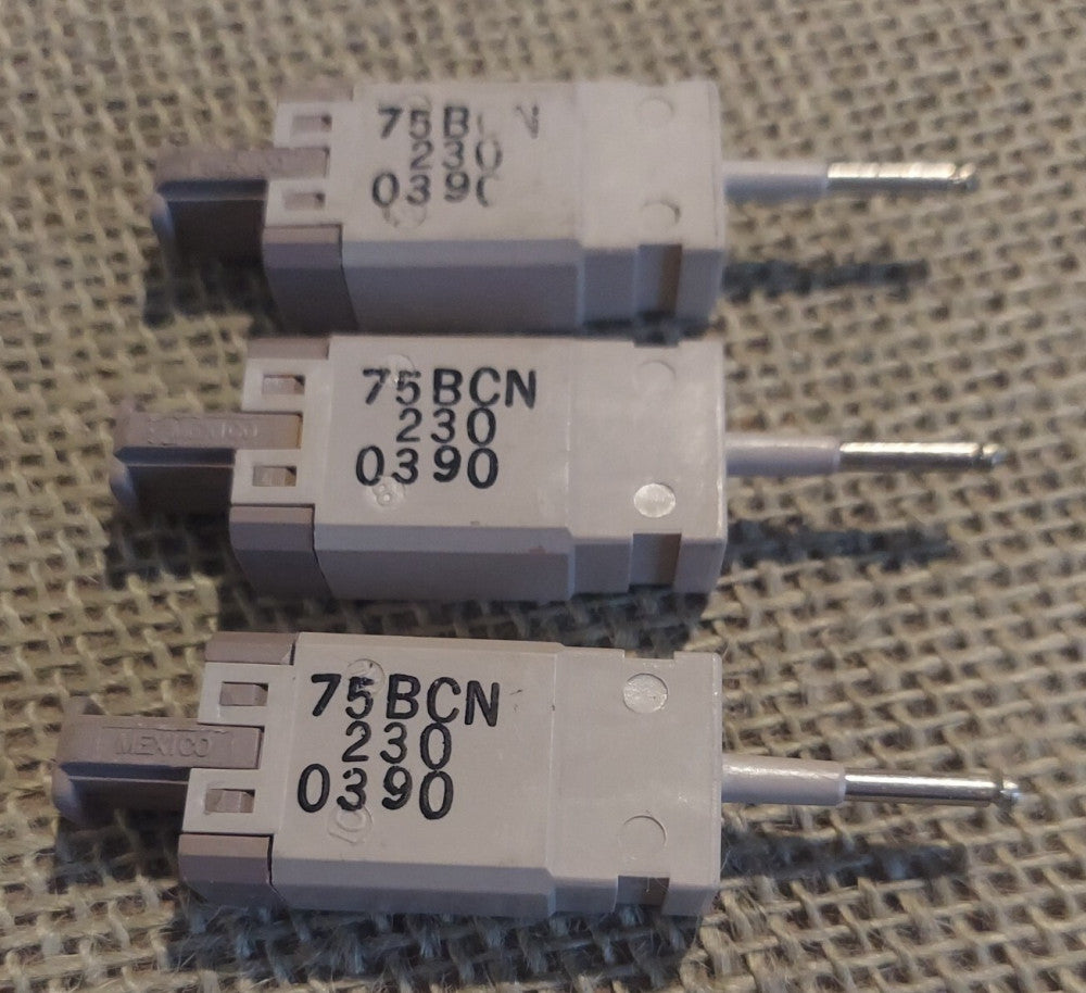 Lot of 3 - Porta Systems 75BCN-230 1-Pin 230V Gas Tube Protector