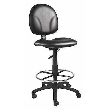 Boss B1690-Cs B1690 Drafting Stool, Black Seat, Black Back, 25" W 25" L 49-1/2"