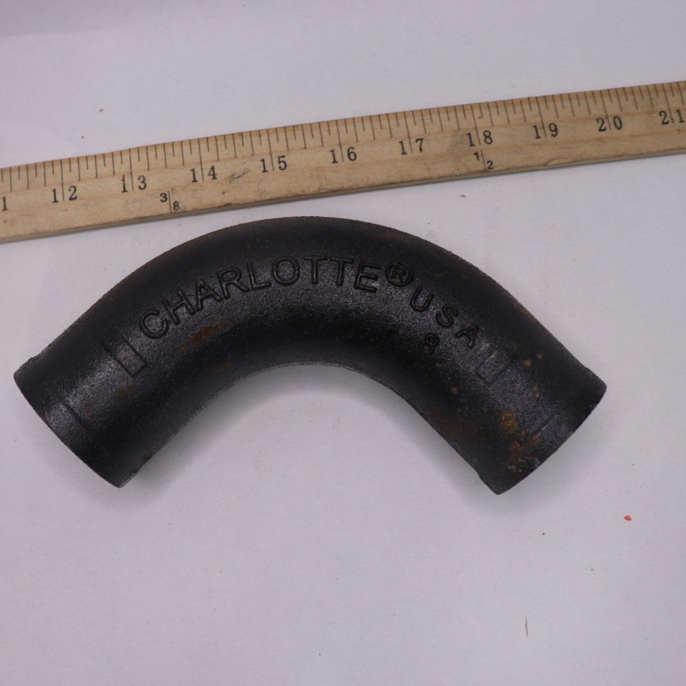 (2-Pk) Charlotte 90 Degree Elbow No Hub Cast Iron 1/4 Bend x 1-1/2"