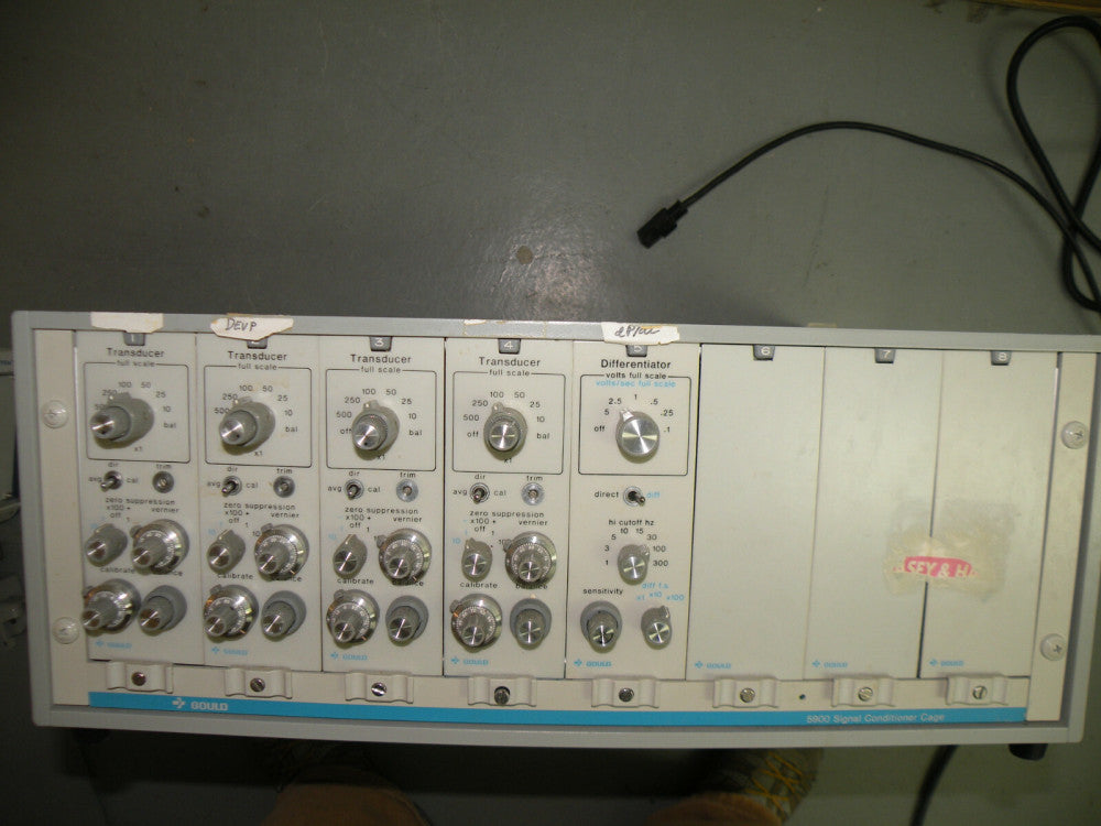 Data Sciences International / LDS / Gould 5900 Signal Conditioner Cage W Modules