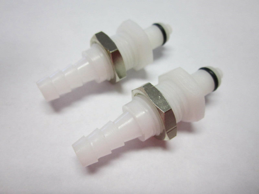 Colder-PMCD4204-1/4 ID Tube Barbed Acetal Shut-Off Panel Mount Insert--Pack Of 2