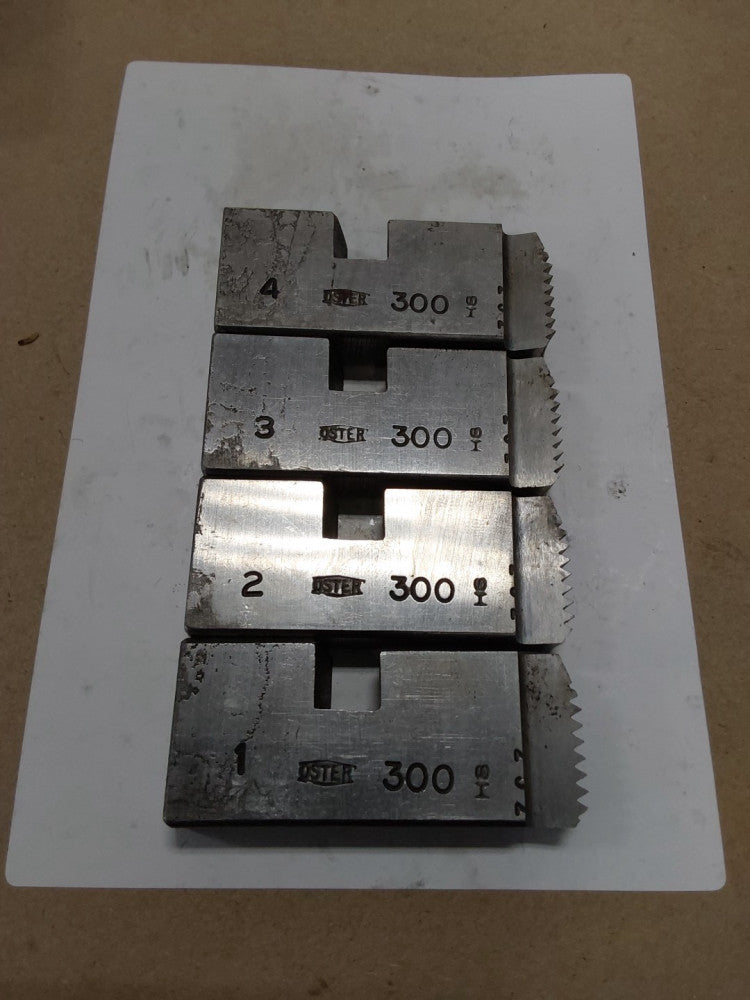 1-1/2 & 2 Series 300 Oster Threading Dies #1,2,3,4