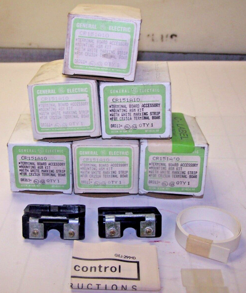 6) NEW GE GENERAL ELECTRIC TERMINAL BOARD MOUNTING ASSEMBLY CR151A10 LOT OF 6