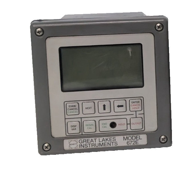 Schott Great Lakes Instruments Model 672E Industrial Conductivity Analyzer, LCD