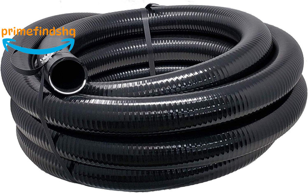 Sealproof Flexible PVC Pipe 2 Inch Dia Hose 50 FT Length Black Tubing Sched NEW