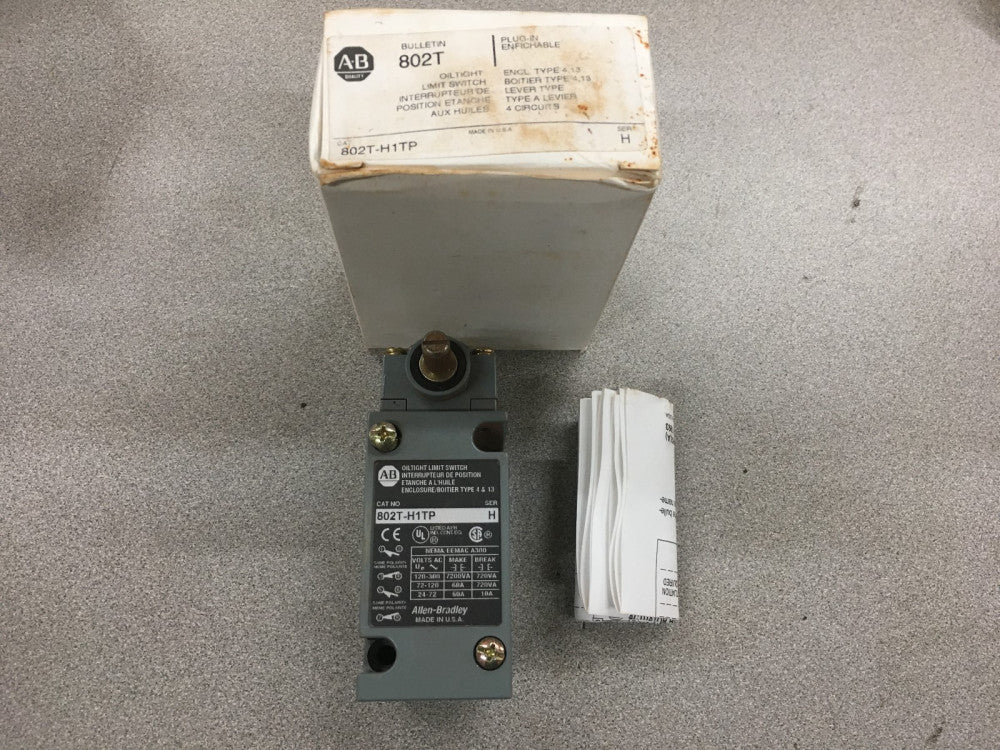 NEW IN BOX ALLEN-BRADLEY OILTIGHT LIMIT SWITCH 802T-H1TP SERIES H
