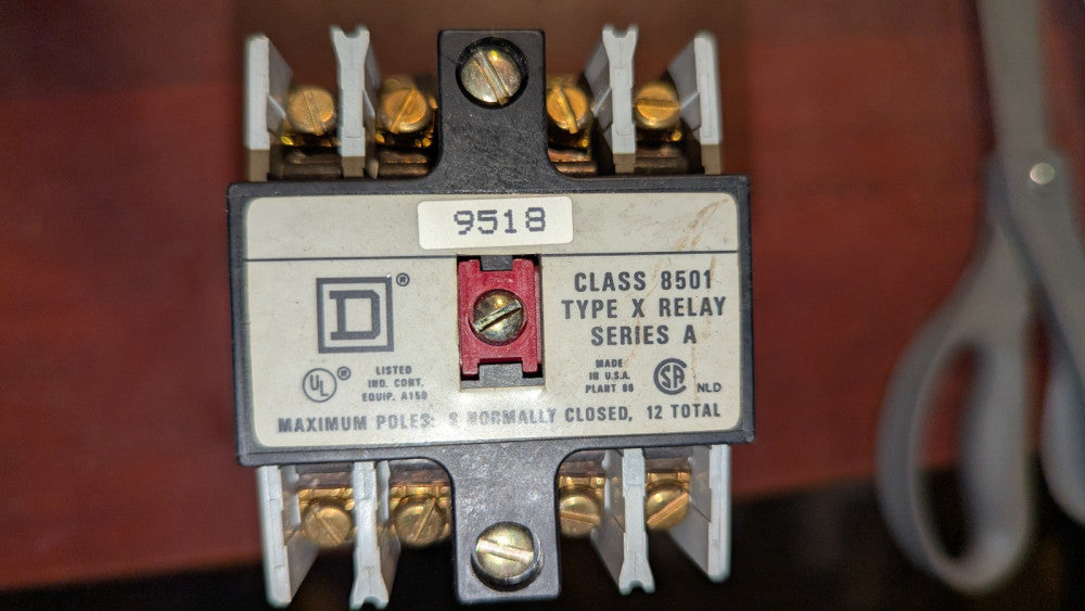 Square D Control Relay 8501 X0 80 NOS