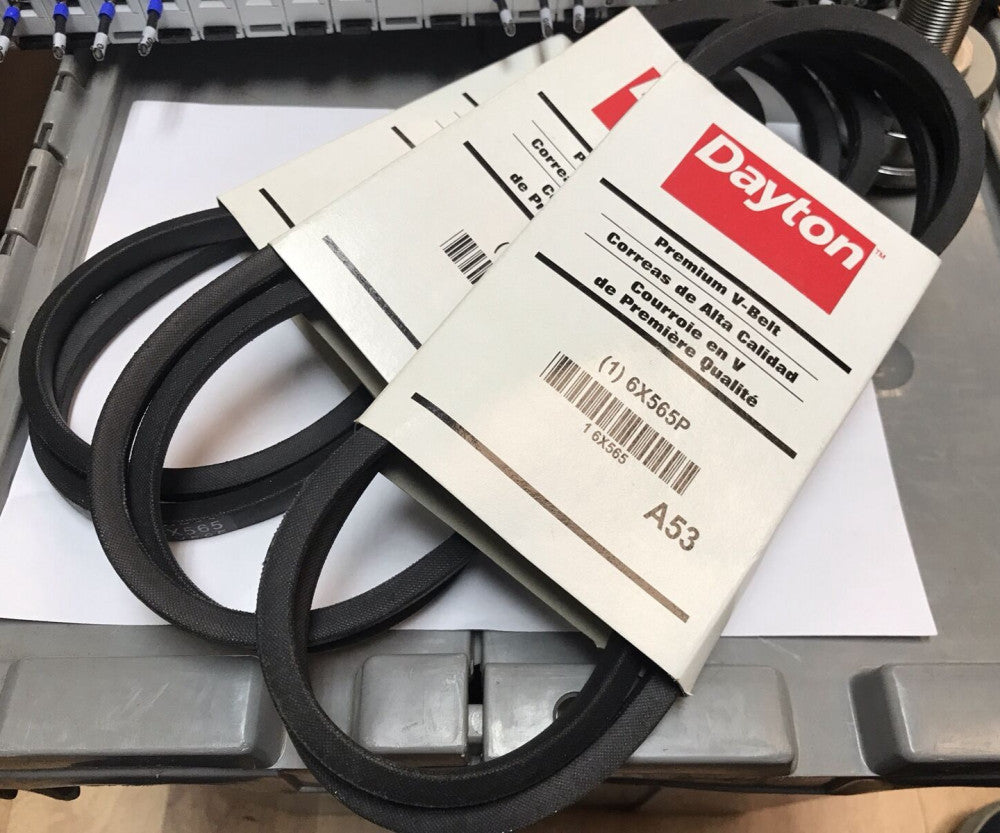 Dayton 6X565P Premium V-Belt (Lot of 3 pieces New)