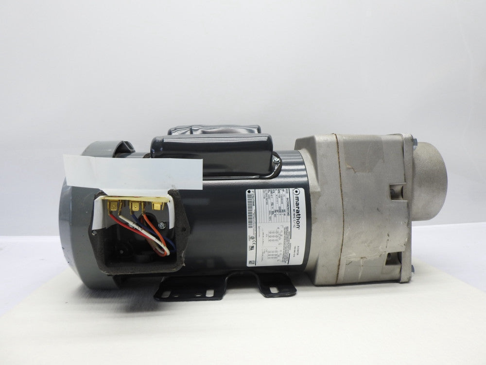 Marathon 5KCR49ZN0734 w/ Bison 016-881-1008 AC GearMotor 1.5HP, Ratio: 8.1:1
