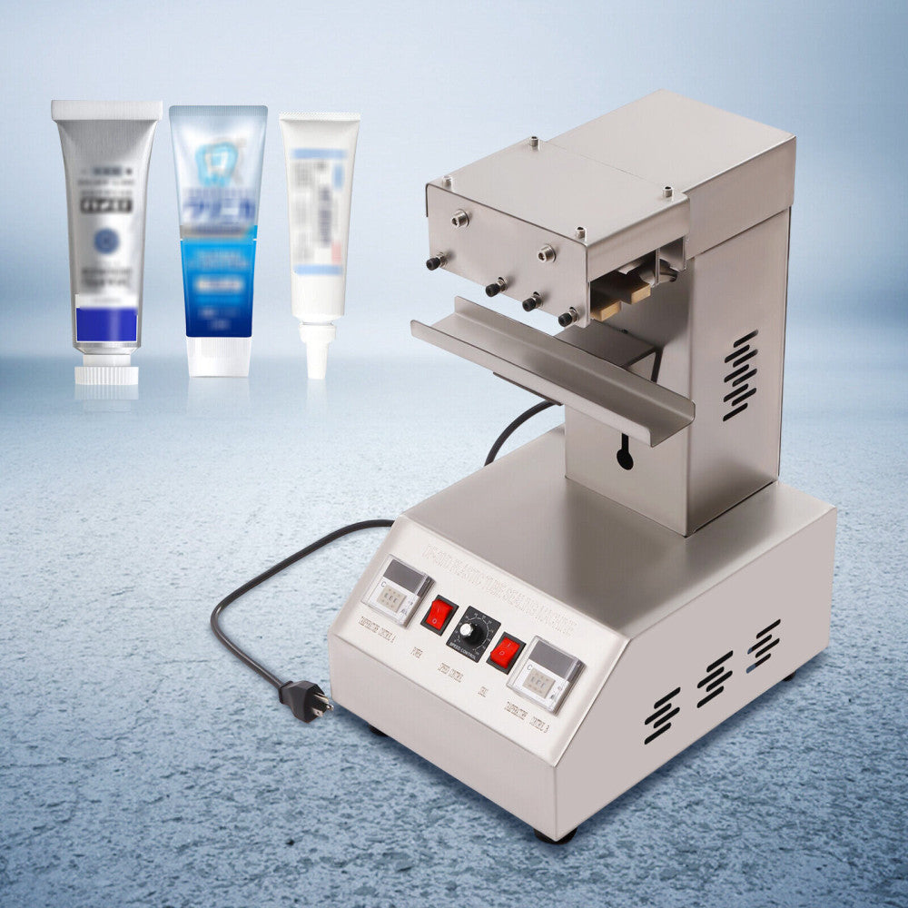 110V Adjustable Tube Sealing Machine Fits Composite Plastic Cosmetic Tube Sealer