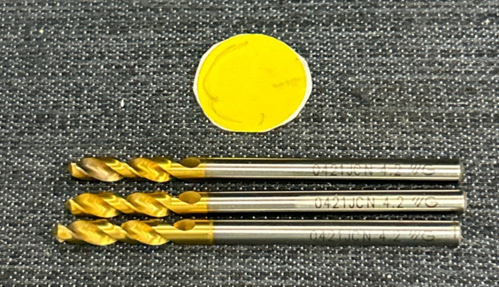 YG-1 2 FLUTE DRILL BIT 0421JCN 4.2 LOT OF 3