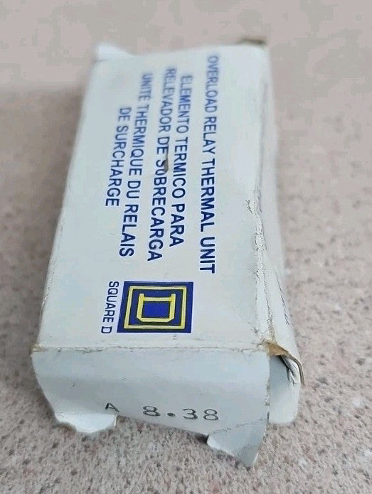Square D A8.38 Thermal Unit Overload Heater NOS