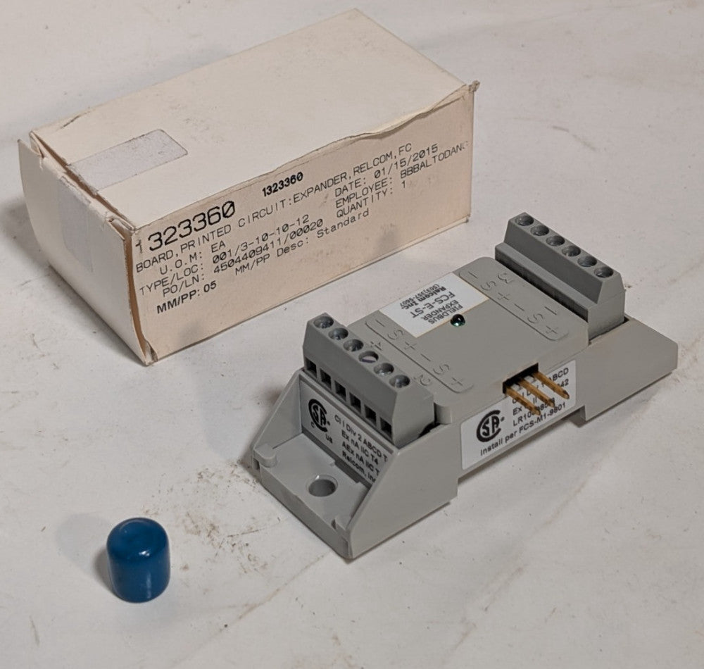 Relcom FCS-E-ST Fieldbus Expander Block w/ Screw Terminal Connectors, 32VDC, 1A