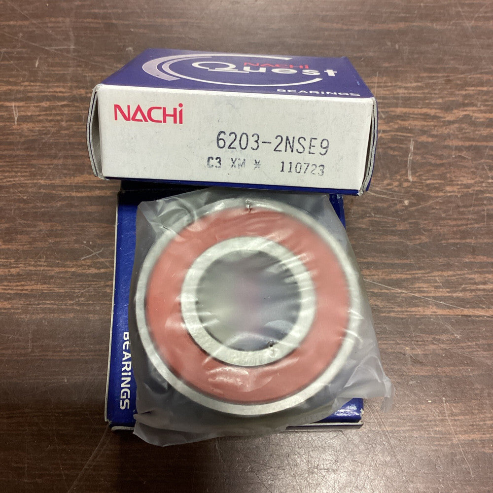 NACHI 6203 2NSE9 CM BALL BEARING, RUBBER SEALED *Lot Of 2* A70