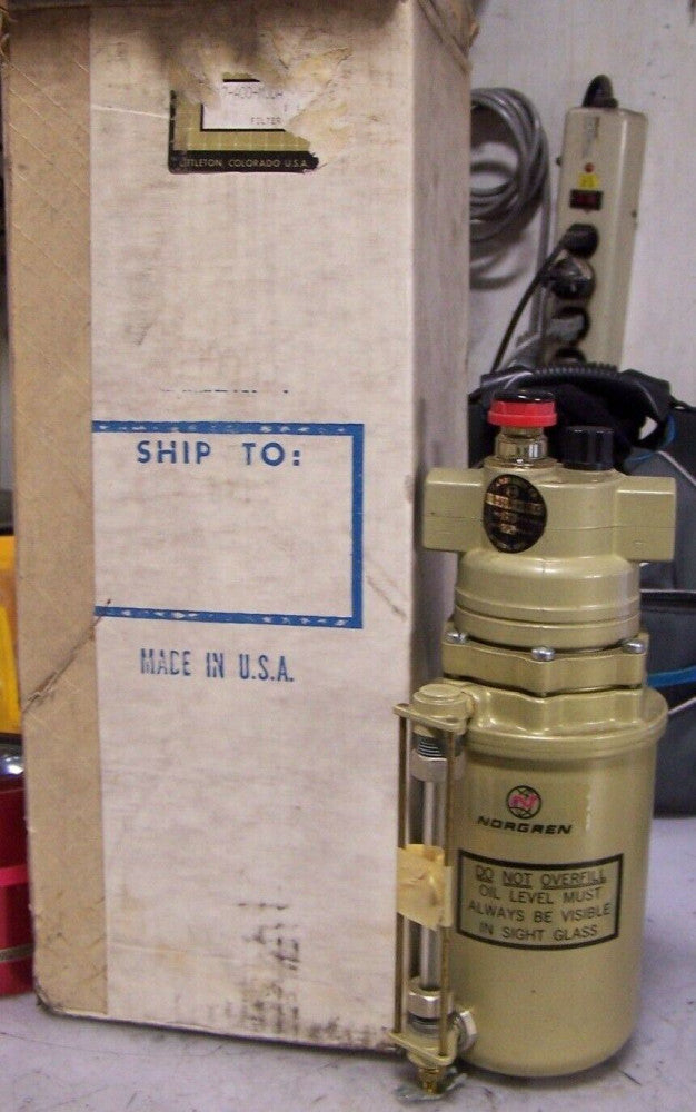 NEW NORGREN L12-600-MPGA PNEUMATIC LUBRICATOR 3/4" FNPT 250 PSIG INLET