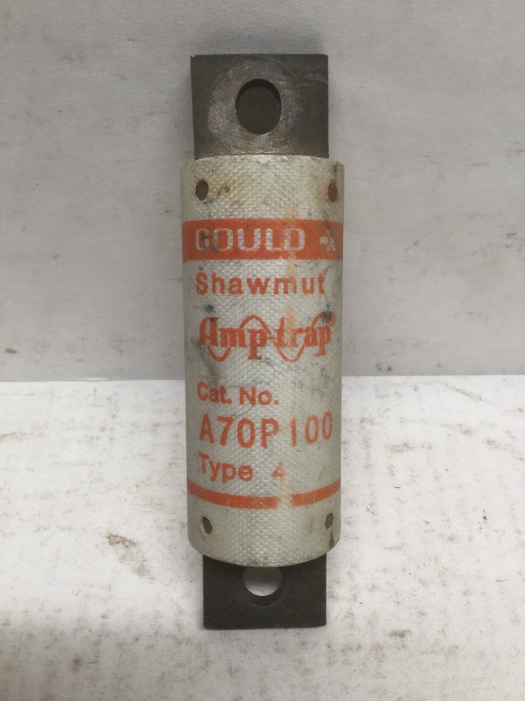 Gould Shawmut A70P100 Type 4 Amp-Trap Fuse, 100A, 700VAC
