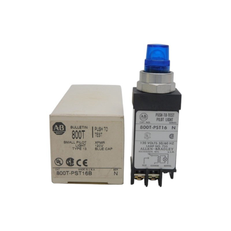 ALLEN BRADLEY 800T-PST16B SER. N 120V (WH) NSMP