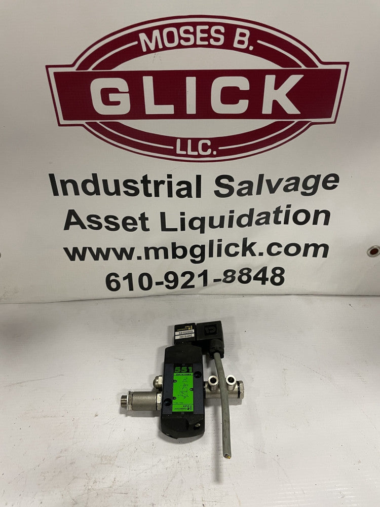 ASCO G551A005MS 1/4” 3-Way Solenoid Valve 230V 145psi