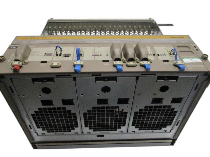 SIEMENS 6ES5955-3LC42/6ES5188-3UA12 21-SLOT RACK POWER SUPPLY UNIT UNMP