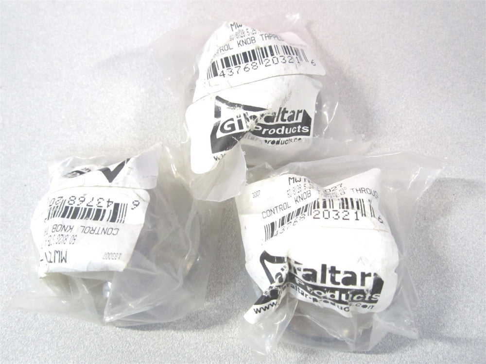 Gibralter (MWTRT-027-G) 50.8mm Stainless Steel Tapped Thru Knurled Knob - Qty 3