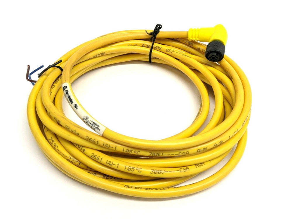 Allen Bradley 889D-R3AC-5 Ser B Right Angle 3-Pin Female Cordset